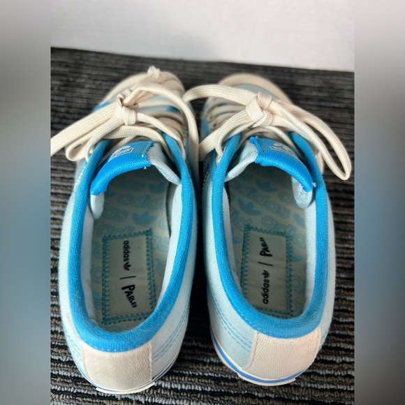 Adidas Parley Nizza light blue lace-up platform sneakers Women 6.5 - Picture 10 of 14